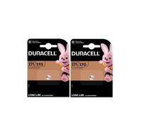 2X Duracell 371/370 SR920 With Silver Oxide (2 Blister Pack of 1 Battery) 2 Batteries