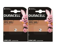 2x Duracell 399/395 SR927 with Silver Oxide (2 Blister Packs of 1 Battery) 2 Batteries