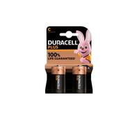 2X Duracell C Plus (1 Blister Pack of 2 Batteries) 2 Batteries (LR14/MN1400/HALF TORCH/BABY 1.5V)
