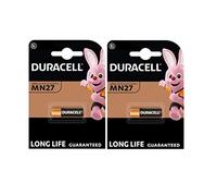 2X Duracell MN27 27A A27 8LR732 (2 Blister Packs of 1 Battery) 2 Batteries