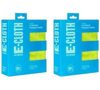 2x e-cloth General Purpose Microfibre Household Cleaning Cloth 4 Pack - Assorted