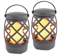 2x EASY CAMP PYRO CAMPING LANTERN LIGHTS TENT GARDEN OUTDOOR FAKE FLAME LAMP