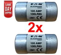 Eaton 100LR85 House Connection Fuse Insert Low Voltage 100 A, AC 415 V, BS System C Type II, 23 x 57 mm, Gl/Gg, BS