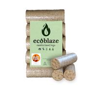 2x Ecoblaze Nestro Heat Logs | 20 kg - 10 Briquettes | Long Burn Duration | Fire Logs | Eco Heat | Ideal for Wood Burner, Log Burner, Firepit, Wood Burning Stove & Chiminea | Ready To Burn
