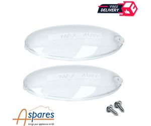 2X ELECTROLUX COOKER HOOD EXTRACTOR OVAL LAMP LIGHT LENS PLATE / PLATES COVERS