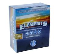 2x Elements Rolling Paper King Size Slim Ultra Thin Rice Paper Full box of 50