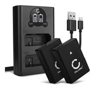 2x EN-EL14 EN-EL14a Battery & LED Smart Charger for Nikon Coolpix P7100 D3400