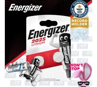 2x Energizer 2025 3V LITHIUM Coin Cell Batteries CR2025 BR2025 DL2025 Expiry+