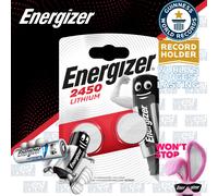 2x Energizer 2450 3V LITHIUM Coin Cell Batteries CR2450 BR2450 DL2450 Expiry+