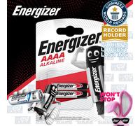 2x Energizer AAAA 1.5V ALKALINE SPECIALIST Batteries A544 LR61 MN2500 E96 Exp+