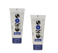 2x Eros Aqua water-based lubricant - tube 100 ml: water-based lubricant in double pack.