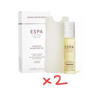 2 x ESPA Positivity Pulse Point Oil 9ml Rollerball to Uplift & inspire New Box