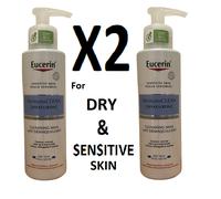 2X Eucerin DermatoCLEAN + Hyaluron Gentle Face Cleansing Milk 200ml FOR DRY SKIN