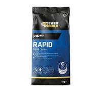 Everbuild - Jetcem Rapid Set Cement - Internal And External Use - Ideal For Repairing Cement - Easy Mix Formula - Fast-Setting - Grey - 6kg Bag