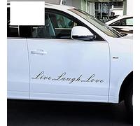 2X Exquisite Hand Carved Letters Streamlined Art Live Laugh Love Car Stickers Truck Kayak Canoe