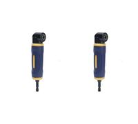 2X Extension Screwdriver Curved Screwdriver Right Angle Drill Adapter 90 Degree Yellow and Blue Drill Bit Attachment