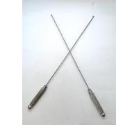 2x Extra Long Baiting Needles 22cm, Heavy Duty Slim Hook Type Bait Needles for Carp Fishing Hair Rigs, Boilies, Pellets & Soft Baits
