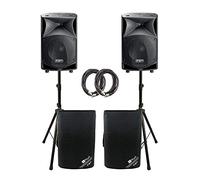 2x FBT JMAXX 112A 1800W Active 2 Way Speaker Sound System PA Bundle