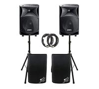 2x FBT JMAXX 114A 1800W Active 2 Way Speaker Sound System PA Bundle