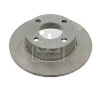 2X Febi 02908 Rear Brake Discs Pair 245mm Solid Fits Audi 100 80 90
