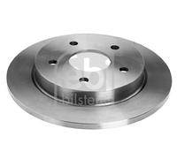 2X Febi 05654 Rear Brake Discs Pair 253mm Solid Fits Ford Scorpio