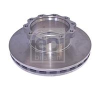 2X Febi 07303 Front Brake Discs Pair 438mm Vented Fits Man E2000 F2000