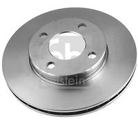 2X Febi 08554 Front Brake Discs Pair 256mm Vented Fits Audi 100 80 90