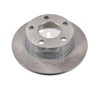 2X Febi 09075 Rear Brake Discs Pair 244mm Solid Fits Audi Skoda VW 100