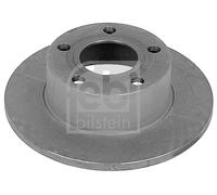 2X Febi 09076 Rear Brake Discs Pair 245mm Solid Fits Audi 100 200