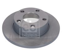 2X Febi 09077 Rear Brake Discs Pair 245mm Solid Fits Audi 100 200 A8