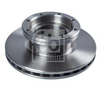 2X Febi 104291 Rear Brake Discs Pair 335mm Vented Fits Mercedes Atego 2