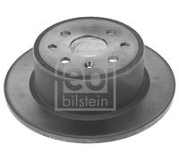 2X Febi 10749 Rear Brake Discs Pair 270mm Solid Fits Opel Vauxhall