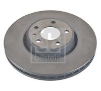 2X Febi 107505 Front Brake Discs Pair 318mm Vented Fits Audi A4 A5 A6