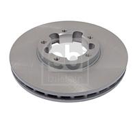 2X Febi 107998 Front Brake Discs Pair 276mm Vented Fits Nissan Cabstar
