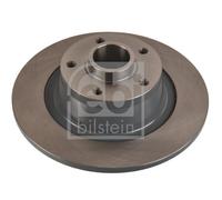 2X Febi 108200 Rear Brake Discs Pair 290mm Solid Fits Renault Megane