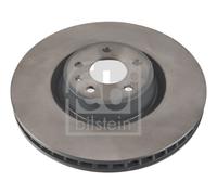 2X Febi 108202 Front Brake Discs Pair 356mm Vented Fits Audi A6