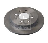 2X Febi 108398 Rear Brake Discs Pair 239mm Solid Fits Honda City Civic