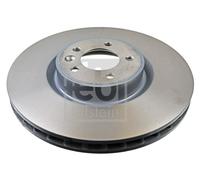 2X Febi 108529 Front Brake Discs Pair 380mm Vented Fits Land Rover