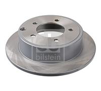 2X Febi 108574 Rear Brake Discs Pair 262mm Solid Fits Chrysler Dodge