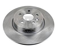 2X Febi 108661 Rear Brake Discs Pair 317mm Solid Fits Land Rover Range