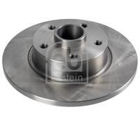 2X Febi 108665 Rear Brake Discs Pair 280mm Solid Fits Fiat Mitsubishi