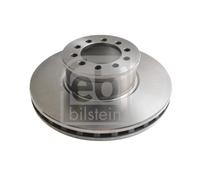 2X Febi 10922 Front Brake Discs Pair 335mm Vented Fits Mercedes Actros
