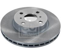 2X Febi 11893 Front Brake Discs Pair 255mm Vented Fits Toyota Corolla