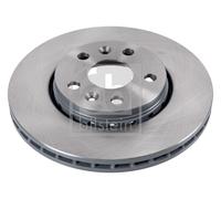 2X Febi 12097 Front Brake Discs Pair 280mm Vented Fits Mercedes Renault