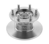 2X Febi 17346 Front Brake Discs Pair 280mm Solid Fits Iveco Daily