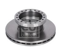 2X Febi 177853 Rear Brake Discs Pair 330mm Vented Fits Daf Lf 1709060