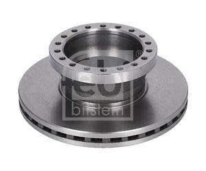 2X Febi 177853 Rear Brake Discs Pair 330mm Vented Fits Daf Lf 1709060