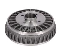 Febi Brake Drum Assembly Rear Right fits Dacia Dokker 2012-2021 1.2 1.3 1.5 1.6