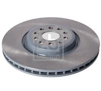 2X Febi 186357 Front Brake Discs Vented 358MM Fits Audi Skoda Vw Enyaq Iv Id. Q4