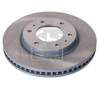 2X Febi 194878 Front Brake Discs Pair 320mm Vented Fits Mitsubishi L200